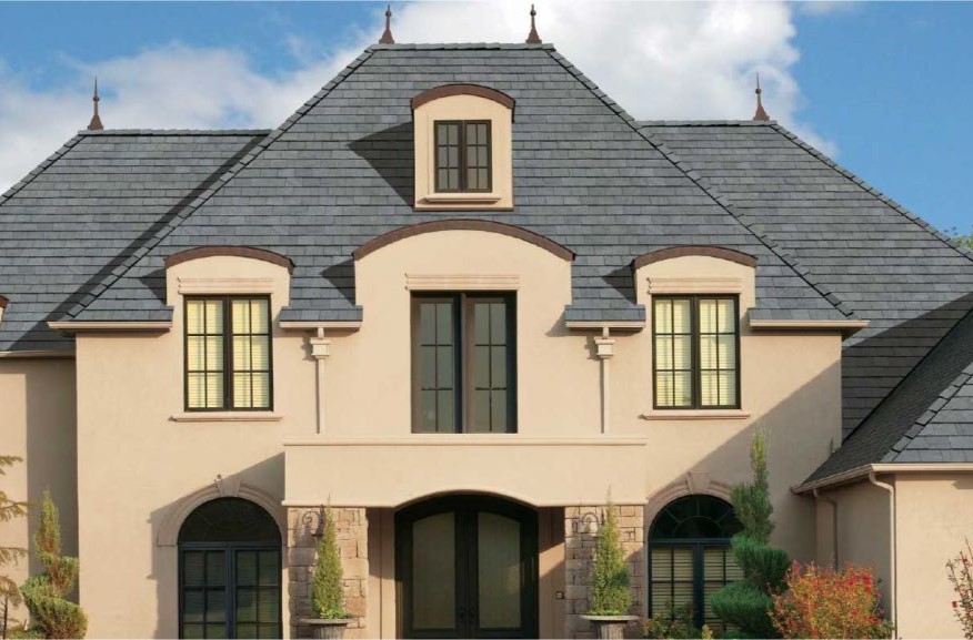 GAF Truslate shingles on residential home